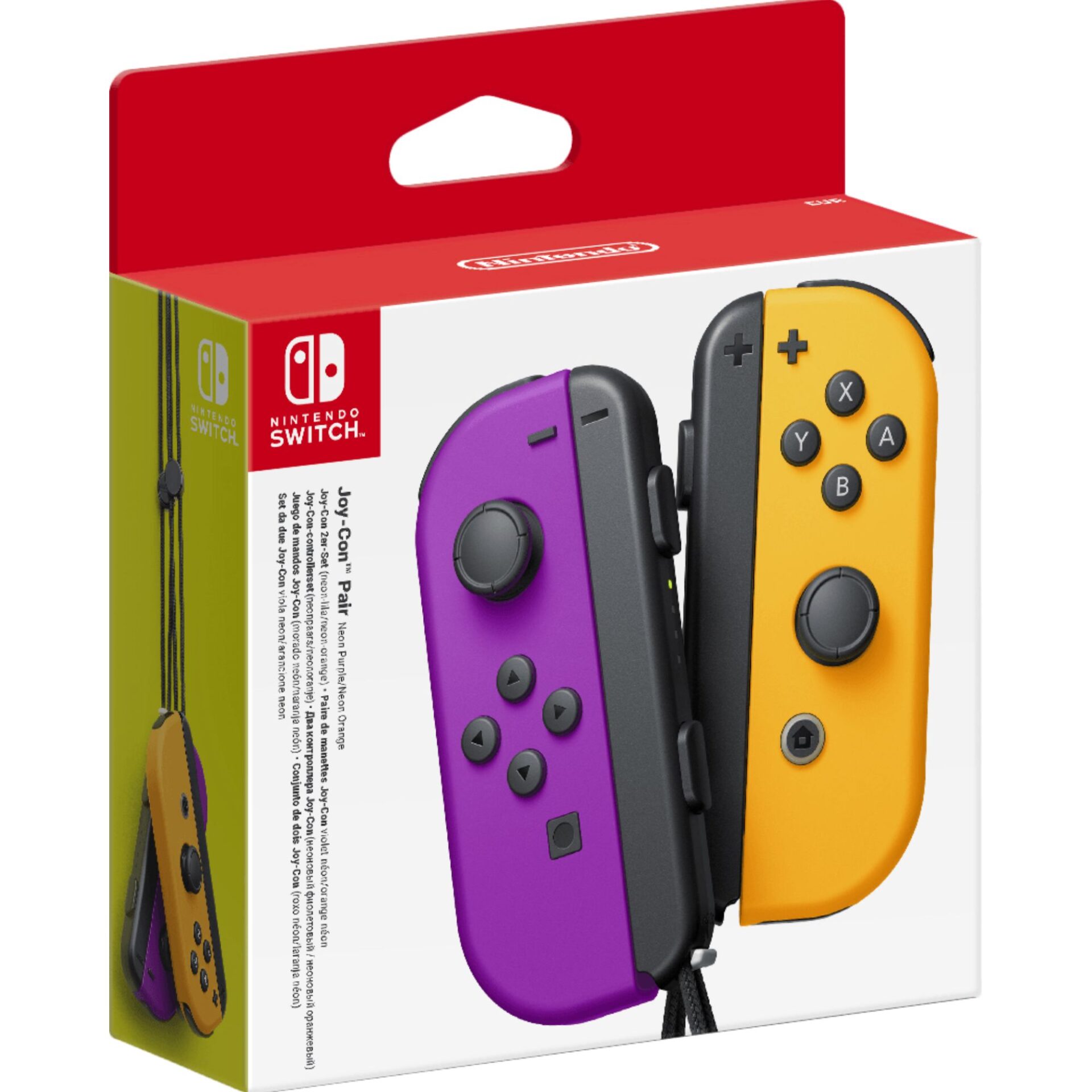 Nintendo Switch Joy-Con Controller Pair (Neon Purple & Neon Orange